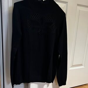 Cyrus Black Sweater with Cutout Detail